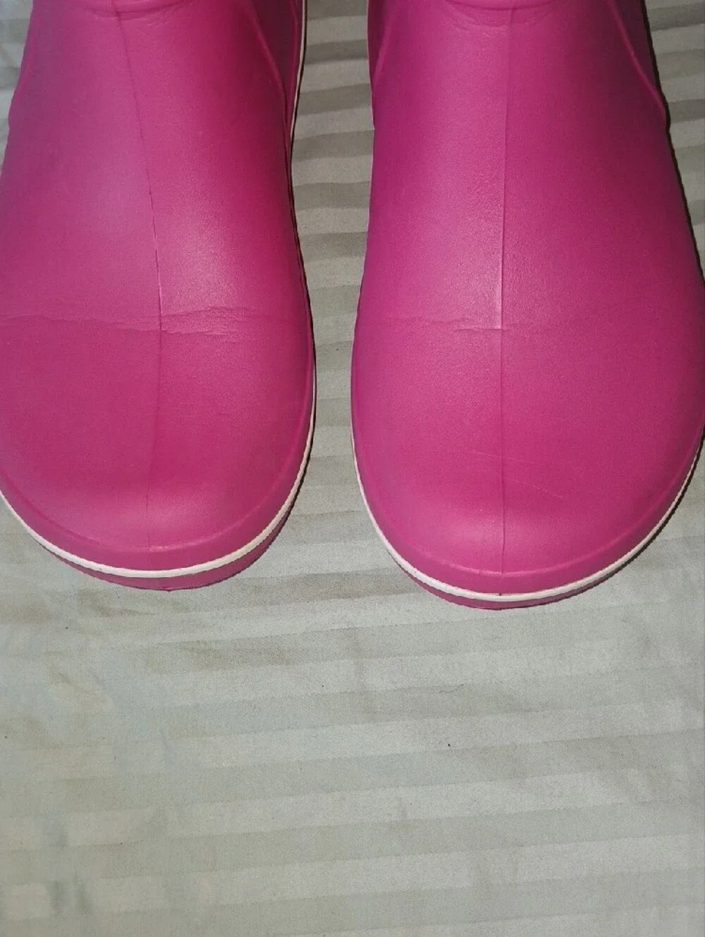 CROCS Womens Hot Pink Tall Rain Boots Sz: 8